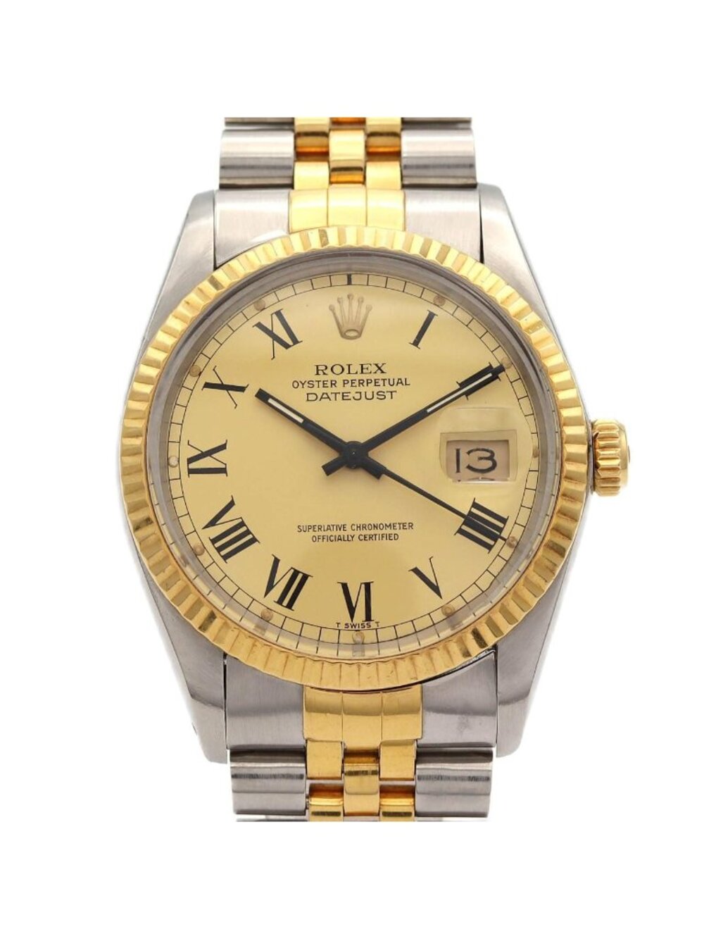 Rolex Datejust Stainless Steel Yellow Gold Automatic